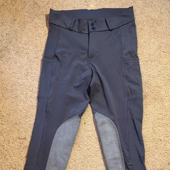 Front Zip Equestrian Riding Tights - Picture 2 of 5